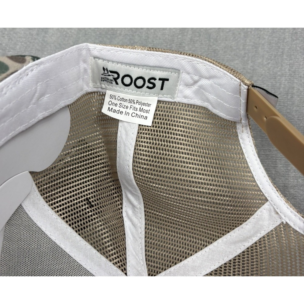 Roost 7 Panel Hat Cap Men Camo Snapback Mesh NWT Duck Goose Hunting - Picture 11 of 11